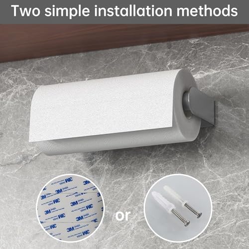 Mbillion Brushed Silver SUS304 Paper Towel Holder 2 Pack - Image 5