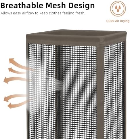STORAGE MANIAC Mesh Laundry Hamper, 23.7 Gal. Tall Laundry Basket - Image 4