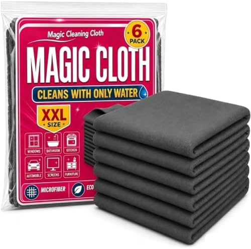 6PCS Genie Magic Cloths Thickened Reusable Lint-Free Wipes by Unknown