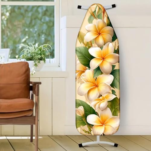 Nuxovilar Yellow White Floral Ironing Board Cover 15x54 Polyester - Image 2