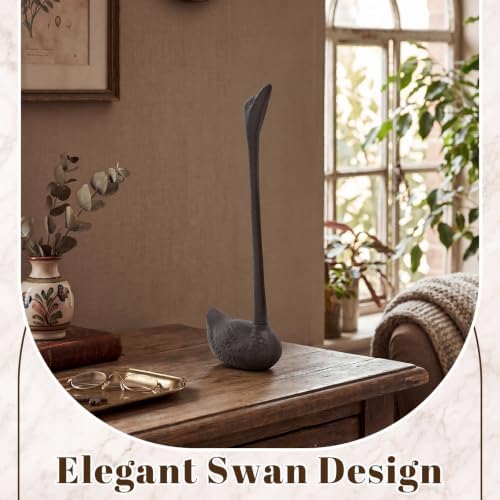 Maxdot Swan Paper Towel Holder for Bathroom Countertop, 15 x 3.3 x 5.5 Inch - Image 5