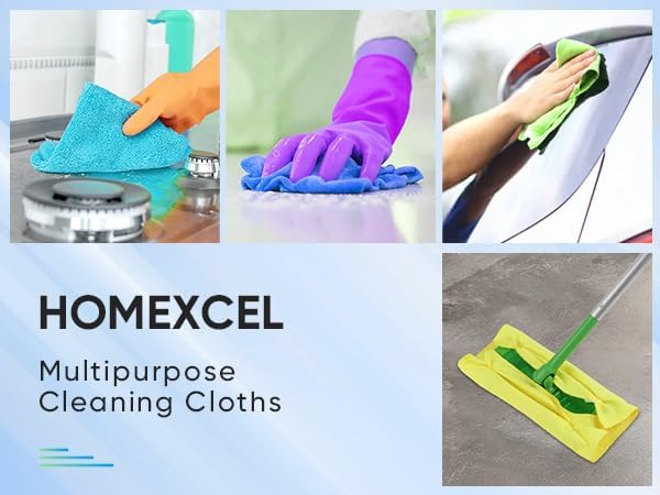 HOMEXCEL Microfiber Cleaning Cloth 600 PK, Towels - Image 7