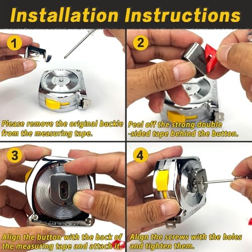 Tape Measure Holder, Quick Draw Tape Measure Holster, Tape Measure Belt Clip - Image 5