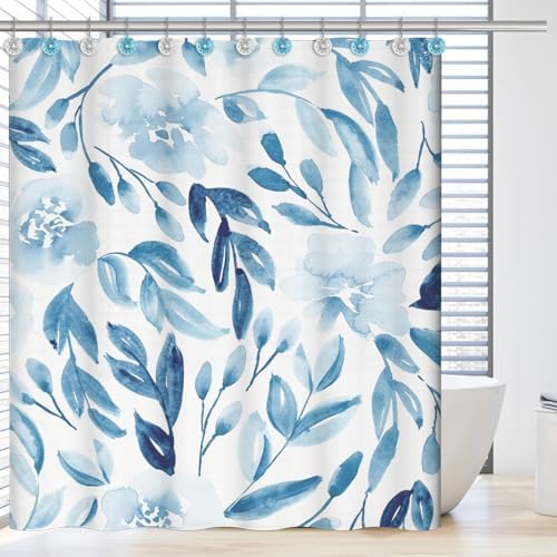12PCS Teal Decorative Shower Curtain Hooks, Teal Bathroom Decor - Image 5