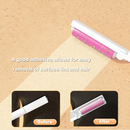 Washable Gel Lint Roller 3 Pack, Large & Mini Pet Hair Remover - Image 5