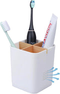 Electric Toothbrush Holder Tooth Brush and Toothpaste Organizer, Drainage Holes by Heagoale