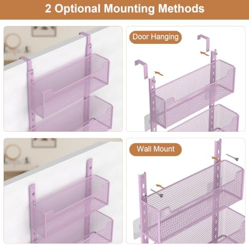 VyGrow Over The Door Organizer, Metal Door Organizer Hanging - Image 4