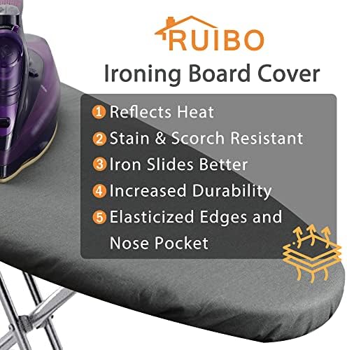Ruibo Ironing Board Cover and Pad Extra Thick Heavy Duty Padding 4 Layers - Image 4