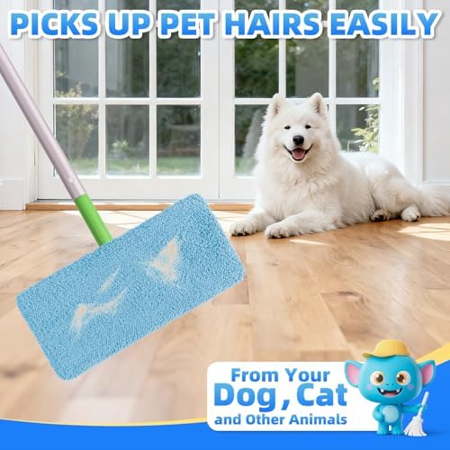 8 Pack Reusable Mop Pads for Swiffer, Microfiber Dry Sweeping Cloths - Image 3