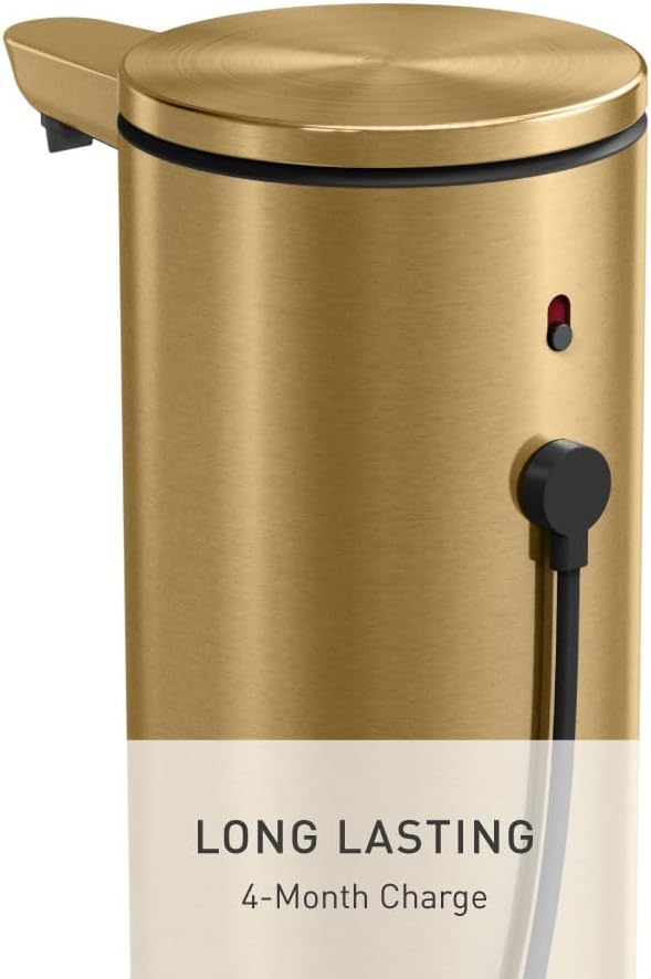 simplehuman Liquid Sensor Pump, 9 oz Automatic Soap Dispenser - Image 5