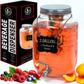 2-Gallon Glass Liquor Decanter Drink Dispenser by LERAZE
