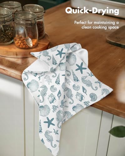 Miss Adola 2pcs Cotton Waffle Kitchen Towels - Image 2