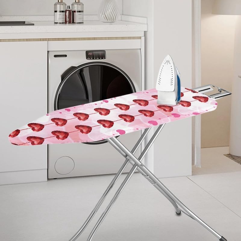 Heart Curtain Ironing Board Cover, Easy Installation - Image 2