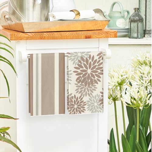 Artoid Mode Brown Stripes Home Sweet Home Boho Spring Kitchen Towels Dish Towels - Image 4