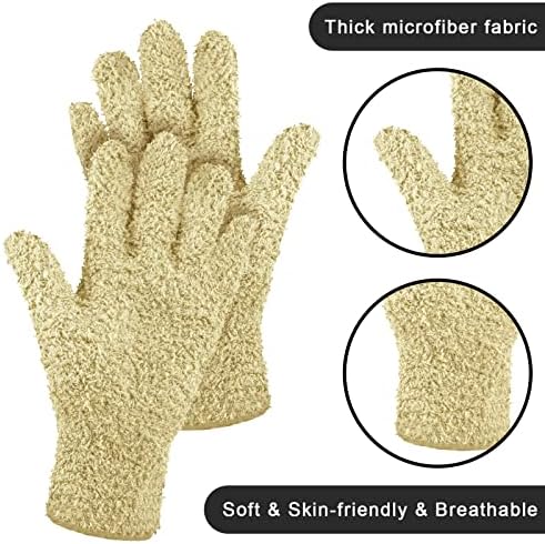 Patelai 3 Pairs Microfiber Dusting Gloves - Image 5