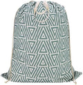 Canvas Laundry Bag 33"Wx 35"H, Heavy Duty Hamper Liner, XL Geom SlateGreen by CALACH