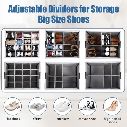 HOUSE AGAIN Shoe Organizer for Closet, Shoe Storage Organizer - Image 6