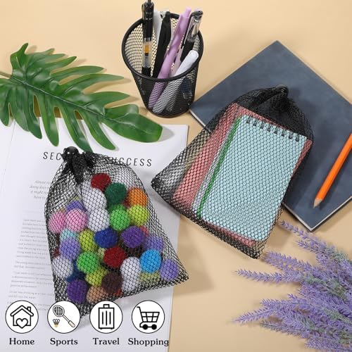 Nogeqi 10pcs Small Mesh Bags Drawstring, 7.8" X 5.9"Mini Nylon Net Bag - Image 6