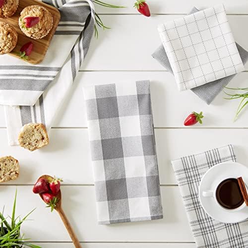 DII Basic Kitchen Large Cotton Dishtowel Set of 5 - Image 6