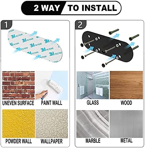2 PACK Metal Paper Towel Holder, Easy Tear - Image 4