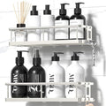 YASONIC Shower Caddy Adhesive, Rustproof Shower Organizer, Large Capacity by YASONIC
