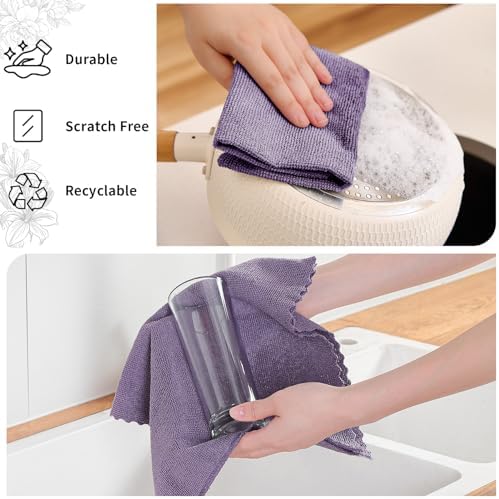 80 Pack Microfiber Cleaning Cloth Roll, Lint Free Rags & Tear Away Reusable - Image 2