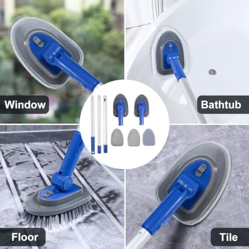 3 in 1 Tile Tub Shower Scrubber, Cleaning Brush - Image 4