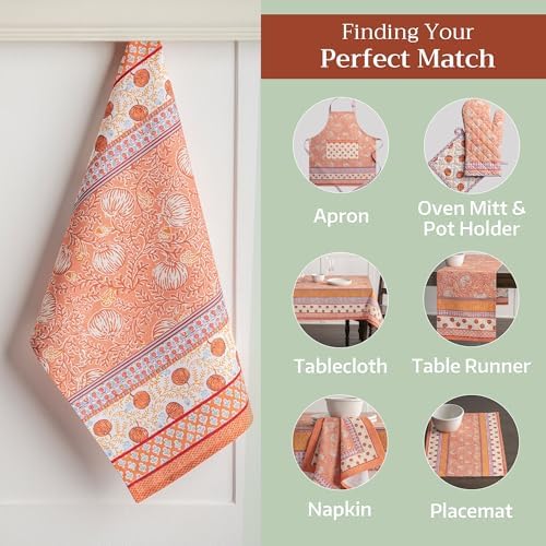 Maison d' Hermine Kitchen Towels Set of 3 Reusable 100% Cotton 27.50" x 20" - Image 6