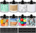8 Pack Acrylic Qtip Holder Dispenser by AOZITA