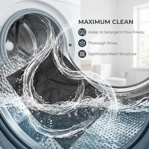 4pcs Mesh Laundry Bags Zipper Heavy Duty Washing Machine Bags Clothing Sweater - Image 2