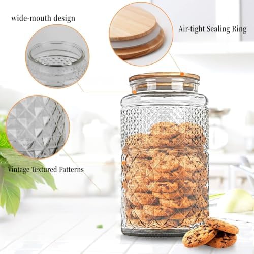 1 Gallon Large Vintage Glass Storage Jar - Image 3