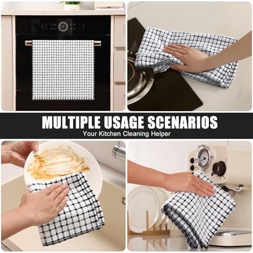 Mordimy Premium Cotton Kitchen Towels 16"x 25", 12 Pack - Image 5