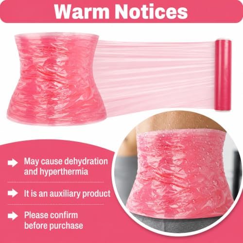 1 Rolls 60 Meters Pink Osmotic Plastic Body Wrap, Workout Sweat Enhancer Belly - Image 4