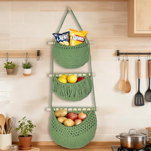 Halidali 3 Tier Hanging Fruit Baskets - Image 4