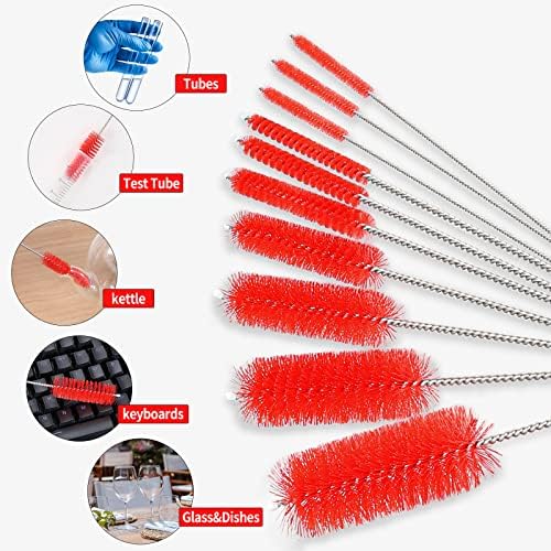 CiaraQ Bottle Cleaning Brushes, 8 Inch Nylon Tube Brush Set - Image 2