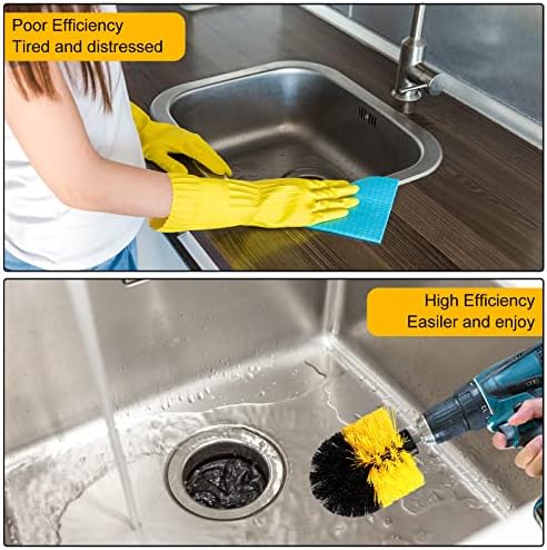 Drill Brush Nylon Drill Brush Attachment Electric Power Scrubber Scrub Brush - Image 4
