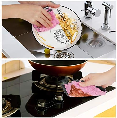 GADIEDIE 10Pack Kitchen Cloth Dish Towels, Super Absorbent Coral Velvet - Image 2