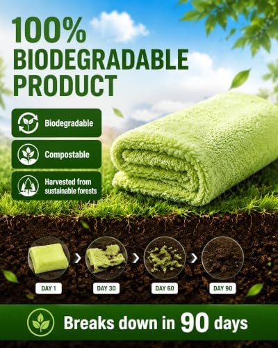 COOLMI Kitchen Dish Cloths, Easy-Rinse Dish Towels - Image 4