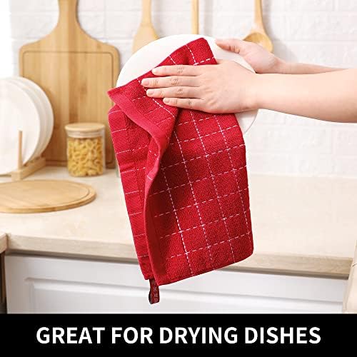 Homaxy 100% Cotton Terry Kitchen Dish Cloths, 6 Pack - Image 4