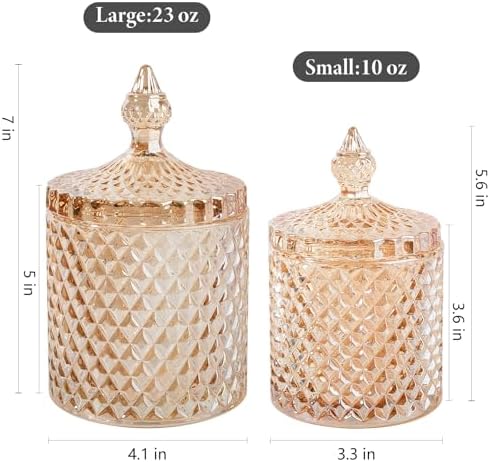 2 Pack Qtip Holder Apothecary Jars - Image 3