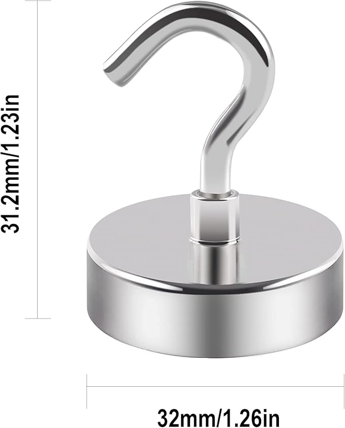 DIYMAG Magnetic Hooks, 120lbs Heavy Duty Magnets - Image 5