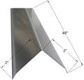 Brushed 304 Stainless Steel Corner Guards, 48" Wall Protectors, 20ga & 16ga, Available in 1/2" to 4", Multi-Pack Options (1, 2, 5, or 10) (10, 2 x 2, 20ga, with Hug Edges)