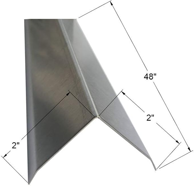 Brushed 304 Stainless Steel Corner Guards, 48" Wall Protectors, 20ga & 16ga, Available in 1/2" to 4", Multi-Pack Options (1, 2, 5, or 10) (10, 2 x 2, 20ga, with Hug Edges)