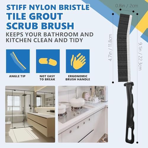 Crevice Cleaning Brush Set – Hard Bristle Gap Cleaning Tool - Image 6