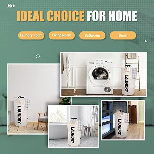 Caroeas 100L Laundry Basket, Large Laundry Hamper, Laundry Bag - Image 5