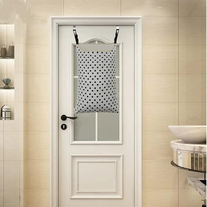 Adjustable Space Saving Door Hanging Laundry Hamper Bag Dorm Laundry Bag - Image 5