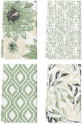 Artoid Mode Green Floral Leaves Boho Kitchen Towels Dish Towels, 18x26 Inch by ArtoidMode