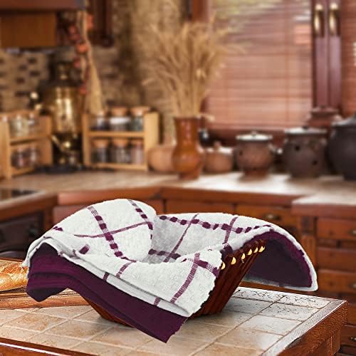 Utopia Towels Kitchen Towels 12 Pack 15x25 Inch Ring Spun Cotton Burgundy - Image 5