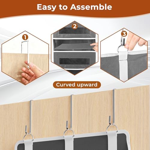 2 Pack 5 Tier Over the Door Organizer - Image 6