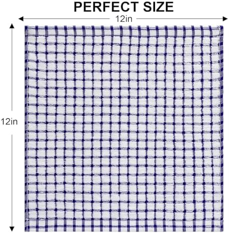 Kitinjoy Cotton 12 Pack Terry Kitchen Dish Cloths, Mixed Color - Image 6